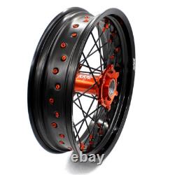 KKE 17'' CNC Super-moto Wheels Fit KTM EXC XC SXF 250 300 450 500 2003-2024 Moto