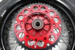KKE 17 CUSH Drive Wheels Tires For Honda XR650L 1993-2024 Supermoto Rims Set