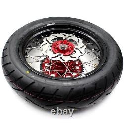 KKE 17 CUSH Drive Wheels Tires For Honda XR650L 1993-2024 Supermoto Rims Set