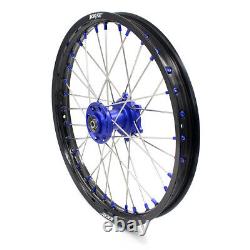 KKE 19/16 Big Kid's Wheels Rims Set For KAWASAKI KLX140 2017-2021 Blue Anodize