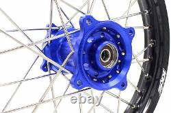 KKE 19/16 Kid's Big Wheels Rims For YAMAHA YZ80 1990-2001 YZ85 2002-2022 Blue
