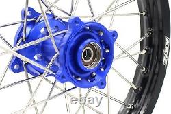 KKE 19/16 Kid's Big Wheels Rims For YAMAHA YZ80 1990-2001 YZ85 2002-2022 Blue