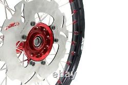 KKE 21/18 Casting Wheels Hubs Set For HONDA XR400R 1996-2004 XR600R Discs 220mm