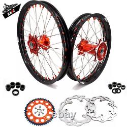 KKE 21 18 Dirt Bike Cast Wheels Rims For KTM EXC SXF XCF 250 300 450 2003-2024