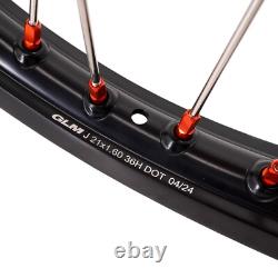 KKE 21 18 Dirt Bike Cast Wheels Rims For KTM EXC SXF XCF 250 300 450 2003-2024