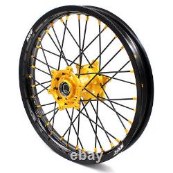 KKE 21/18 Enduro Wheels For SUZUKI RM125 2001-2007 RM250 2001-2008 Gold Black