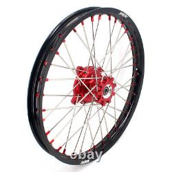 KKE 21/18 OEM Size For Honda XR650L 1993-2021 Enduro Wheels Rim CNC Red Hubs Set