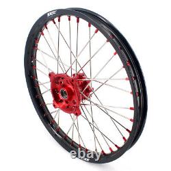 KKE 21/18 OEM Size For Honda XR650L 1993-2021 Enduro Wheels Rim CNC Red Hubs Set