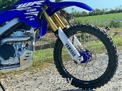 KKE 21/18 Spoked Enduro Wheels Rims Set For YAMAHA WR250R 2008-2020 Blue Hubs