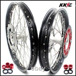 KKE 21/19 Cast Hubs Aluminum Wheels for Honda CRF250R 2004-2013 CRF450R 2002