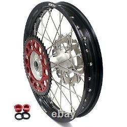 KKE 21/19 Cast Hubs Aluminum Wheels for Honda CRF250R 2004-2013 CRF450R 2002