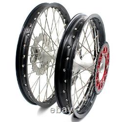 KKE 21/19 Cast Hubs Aluminum Wheels for Honda CRF250R 2004-2013 CRF450R 2002