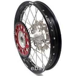 KKE 21/19 Cast Hubs Aluminum Wheels for Honda CRF250R 2004-2013 CRF450R 2002