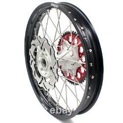 KKE 21/19 Cast Hubs Aluminum Wheels for Honda CRF250R 2004-2013 CRF450R 2002