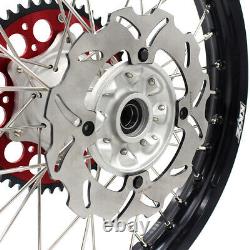 KKE 21/19 Cast Hubs Aluminum Wheels for Honda CRF250R 2004-2013 CRF450R 2002