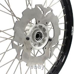KKE 21/19 Cast Hubs Aluminum Wheels for Honda CRF250R 2004-2013 CRF450R 2002