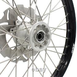 KKE 21/19 Cast Hubs Aluminum Wheels for Honda CRF250R 2004-2013 CRF450R 2002