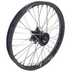 KKE 21/19 Cast Wheel Rims For Yamaha YZ125 YZ250 YZ250F 2021-2022 YZ450F Black