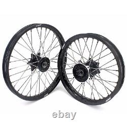 KKE 21/19 Cast Wheel Rims For Yamaha YZ125 YZ250 YZ250F 2021-2022 YZ450F Black