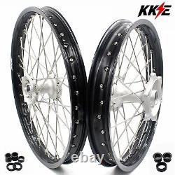 KKE 21/19 Cast Wheels For Honda CRF250R 04-13 CRF450R 2002-12 Mx Dirt Bike Rims