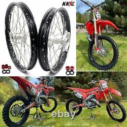 KKE 21/19 Cast Wheels For Honda CRF250R 04-13 CRF450R 2002-12 Mx Dirt Bike Rims