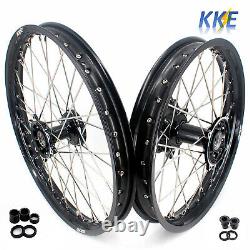 KKE 21/19 Cast Wheels Rims Fit Honda CR125R CR250R 1995-2001 CR500R 1996-2001