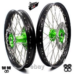 KKE 21 19 Dirtbike For KAWASAKI KX125 KX250 2003 2004 2005 Spoke Wheels Rims