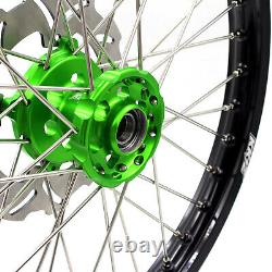 KKE 21 19 Dirtbike For KAWASAKI KX125 KX250 2003 2004 2005 Spoke Wheels Rims