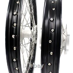 KKE 21/19 MX Cast Wheels Rims For HONDA CR125R 250R 2002-2013 CRF250R 450R 04-12