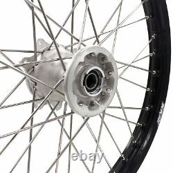 KKE 21/19 MX Cast Wheels Rims For HONDA CR125R 250R 2002-2013 CRF250R 450R 04-12