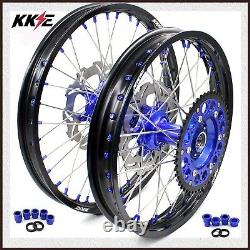 KKE 21/19 MX Casting Wheels Rims Fit YAMAHA YZ250F 2001-2015 YZ450F 2003 YZ125