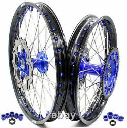 KKE 21/19 MX Casting Wheels Rims Fit YAMAHA YZ250F 2001-2015 YZ450F 2003 YZ125