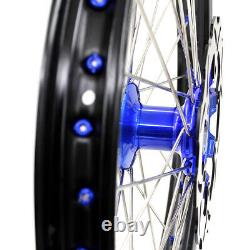 KKE 21/19 MX Casting Wheels Rims Fit YAMAHA YZ250F 2001-2015 YZ450F 2003 YZ125