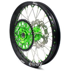 KKE 21/19 MX Dirtbike Wheels Rims Set For KAWASAKI KX125 KX250 1993-2002 Discs