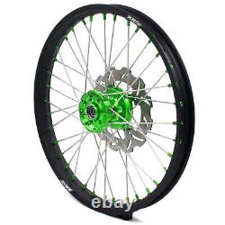 KKE 21/19 MX Dirtbike Wheels Rims Set For KAWASAKI KX125 KX250 1993-2002 Discs