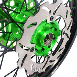 KKE 21/19 MX Rims for Kawasaki KX125 KX250 1993-2002 Racing Wheels CNC Hubs Disc