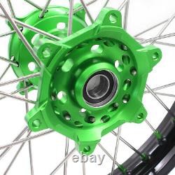 KKE 21/19 MX Wheels Rims for Kawasaki KX250F KX450F 2006-2021 KX450 19-2023 Hubs