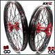 Kke 21/19 Spoked Mx Dirtbike Wheels Rims Set For Honda Cr125r Cr250r 2002-2013