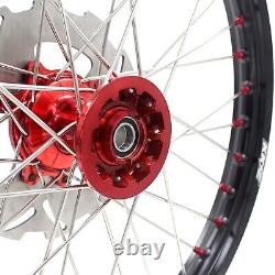KKE 21in. 19in. MX Wheels Rims Set For HONDA CRF250R 2004-2013 CRF450R 2002-2012