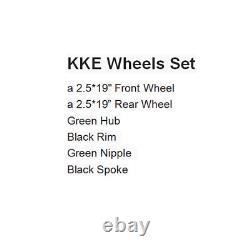 KKE 2.519 front & rear wheels For Kawasaki KX250F KX450F 2006-2022 Black Spoke