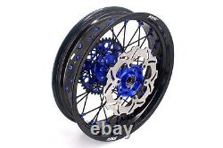 KKE 3.5 & 4.2517 Supermoto Spoke Wheels Rims Fit YAMAHA WR250F WR450F 2003-2018