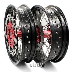 KKE 3.5/4.2517'' Supermoto Wheels for Honda CRF 250R 14-22 450R 13-22 CRF450L