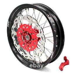 KKE 3.5/4.2517'' Supermoto Wheels for Honda CRF 250R 14-22 450R 13-22 CRF450L