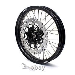 KKE 3.5/4.25 Supermoto Cush Drive Spoked Wheels Set For SUZUKI DR650SE 1996-2022