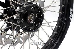 KKE 3.5/4.25 Supermoto Cush Drive Spoked Wheels Set For SUZUKI DR650SE 1996-2022