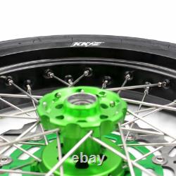 KKE 3.5/4.25'' Supermoto Wheels For KAWASAKI KX250F 2006-2019/2021 KX450F Tires