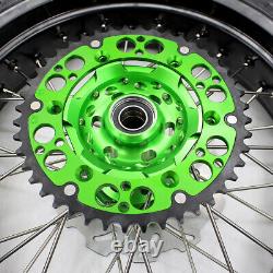 KKE 3.5/4.25'' Supermoto Wheels For KAWASAKI KX250F 2006-2019/2021 KX450F Tires