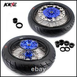 KKE 3.5/4.25 Supermoto Wheels Set CST Tires For YAMAHA WR250F 01-19 WR450F 03-18