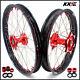 Kke Casting 21/18 Enduro Wheels Set For Honda Cr125r Cr250r 2002-2013 Red Nipple