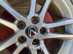 Lexus 2012 Is Is350 F-sport Wheels Rims Set Original Alloy 5 Double Spoke Oem